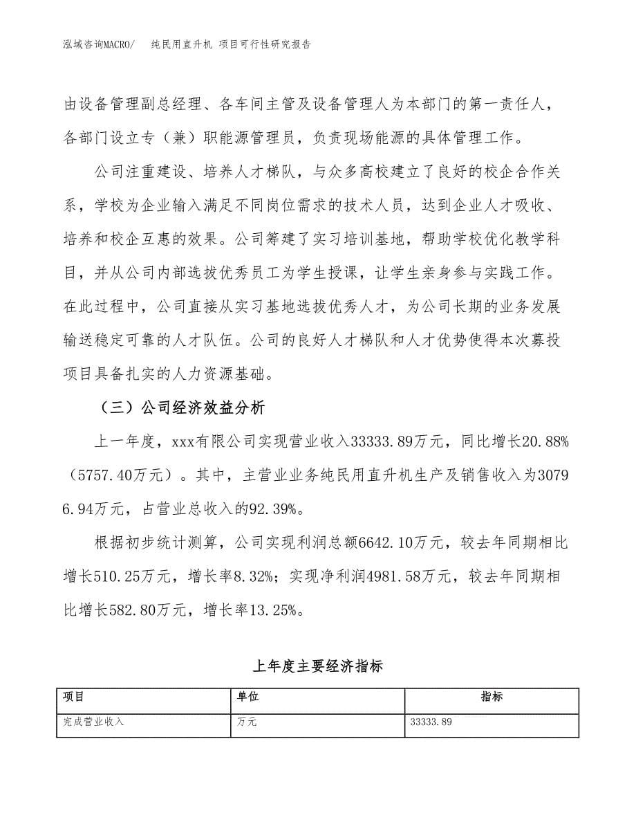 纯民用直升机 项目可行性研究报告（总投资15000万元）（67亩）_第5页