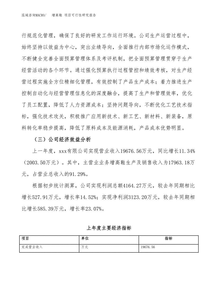 增高鞋 项目可行性研究报告（总投资16000万元）（65亩）_第5页