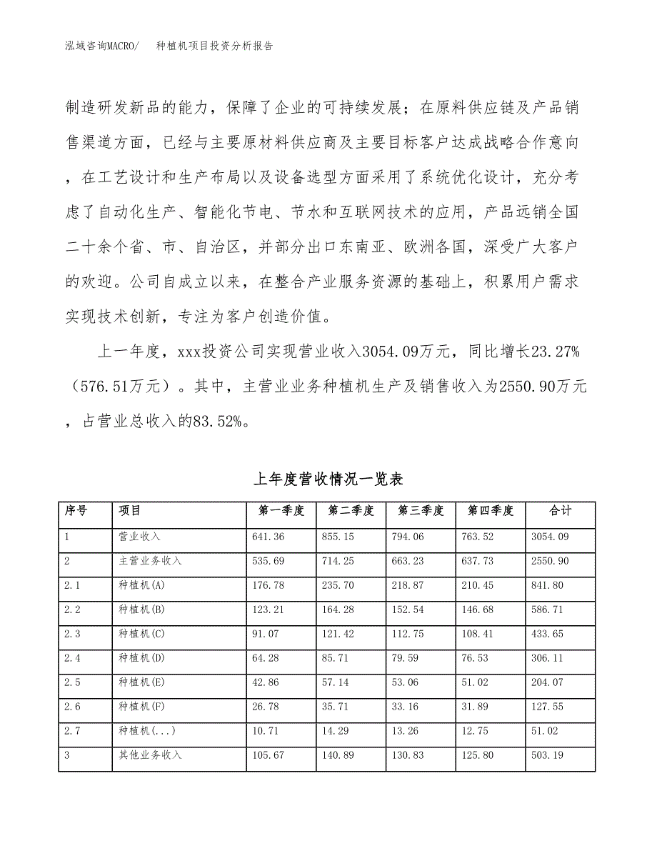 种植机项目投资分析报告（总投资3000万元）（15亩）_第3页