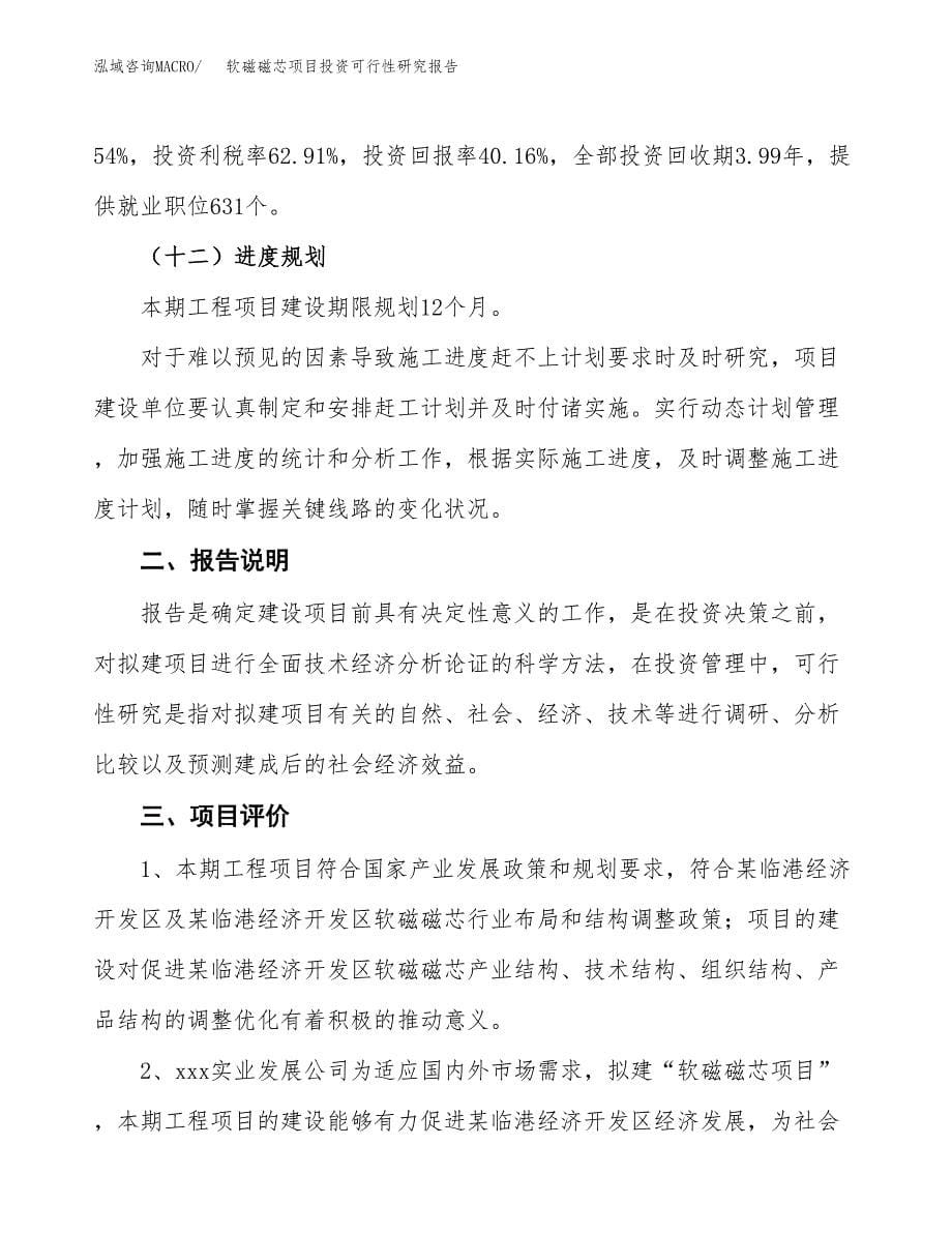 软磁磁芯项目投资可行性研究报告.docx_第5页