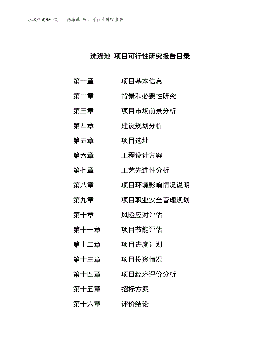 洗涤池 项目可行性研究报告（总投资21000万元）（79亩）_第2页