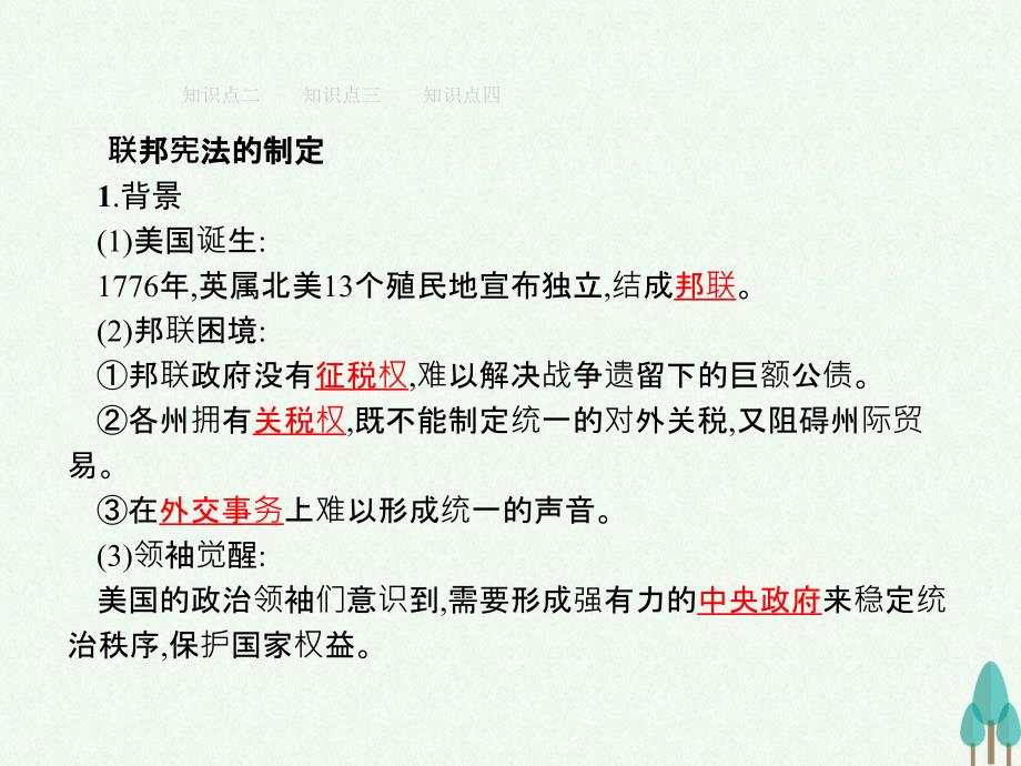 高中历史_第三单元_近代西方资本主义政体的建立_9_北美大陆上的新体制课件_岳麓版必修1_第3页