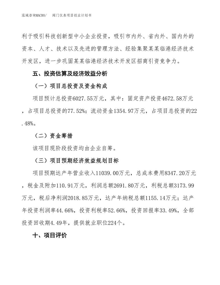 阀门仪表项目创业计划书.docx_第5页