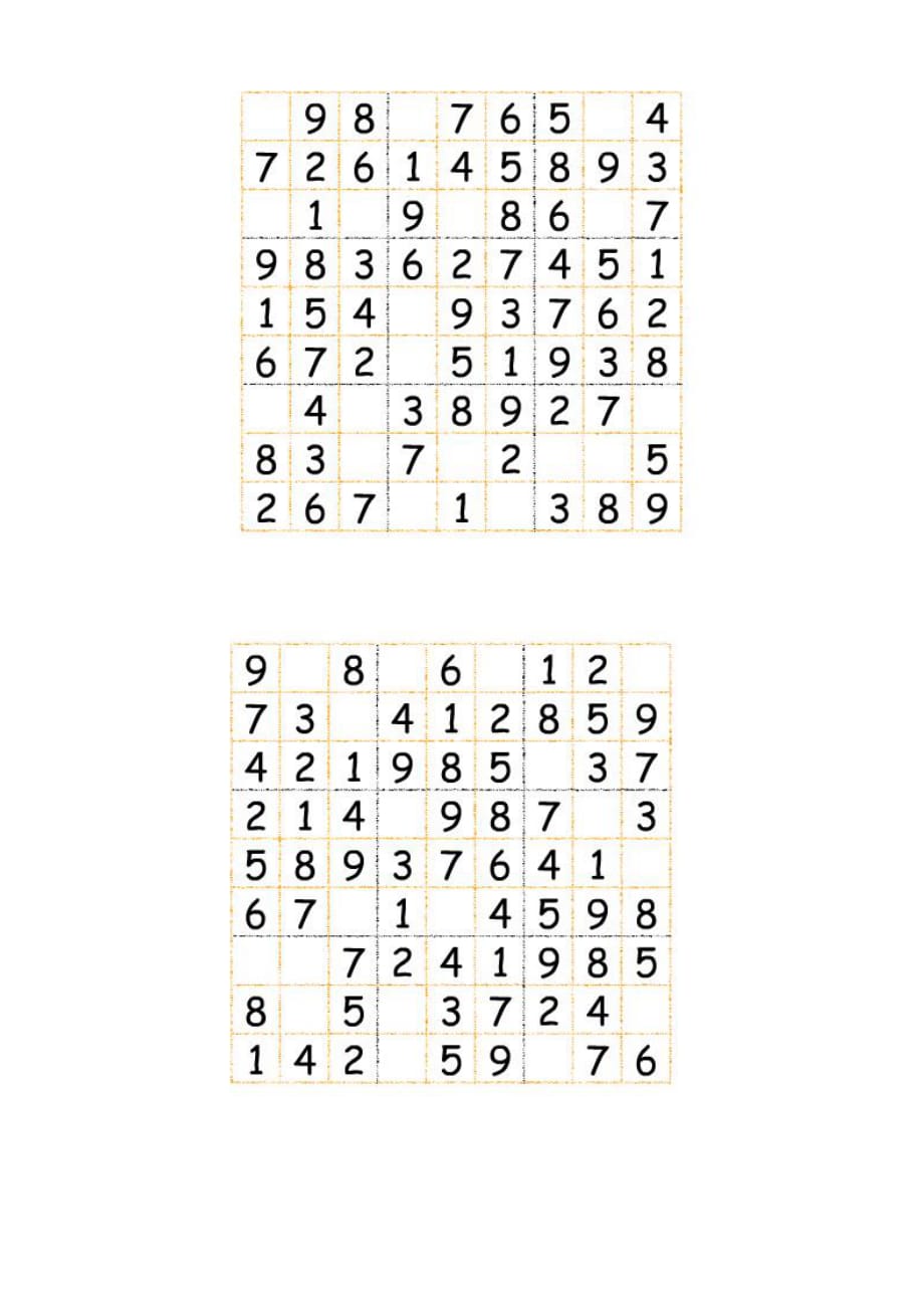 小学三年级奥数数独游戏练习(初级-中级-高级)_第3页