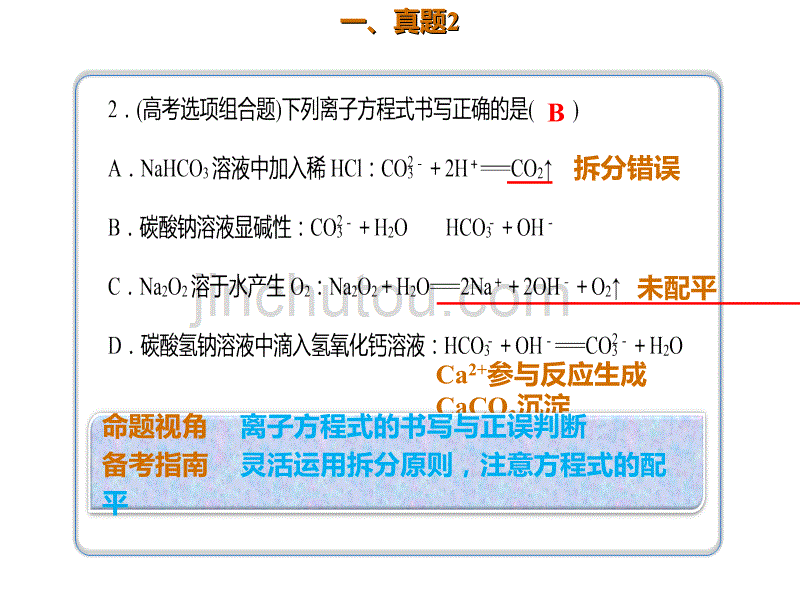 2020年高考化学一轮复习考点《3.1.5 真题演练》_第2页