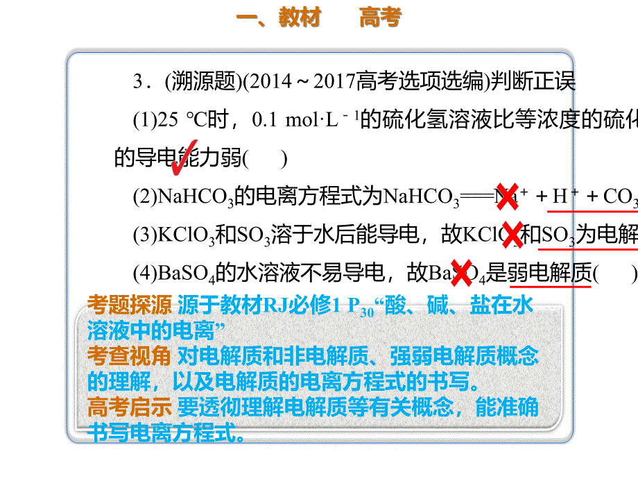 2020年高考化学一轮复习考点《2.2.1 电解质及其电离》_第2页