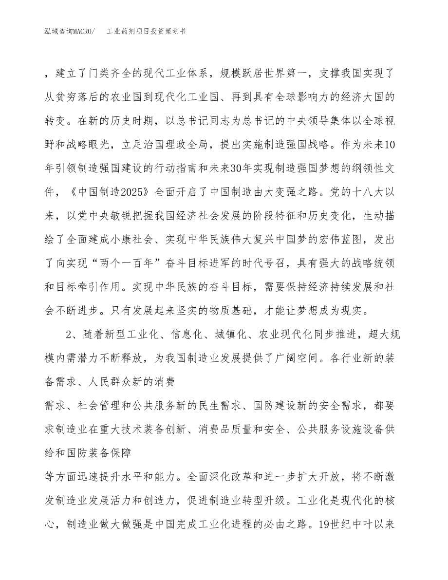 工业药剂项目投资策划书.docx_第5页