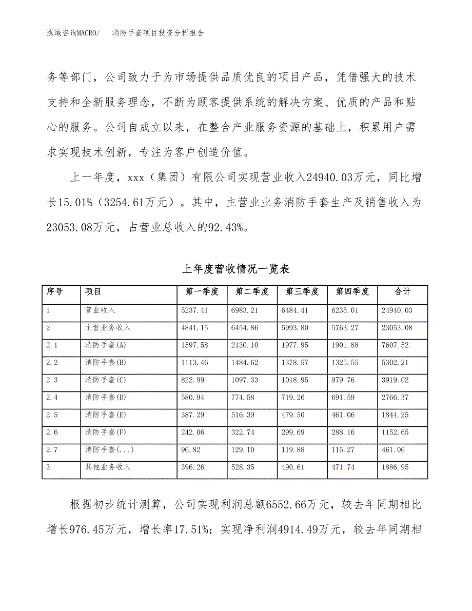 消防手套项目投资分析报告（总投资14000万元）（66亩）_第3页