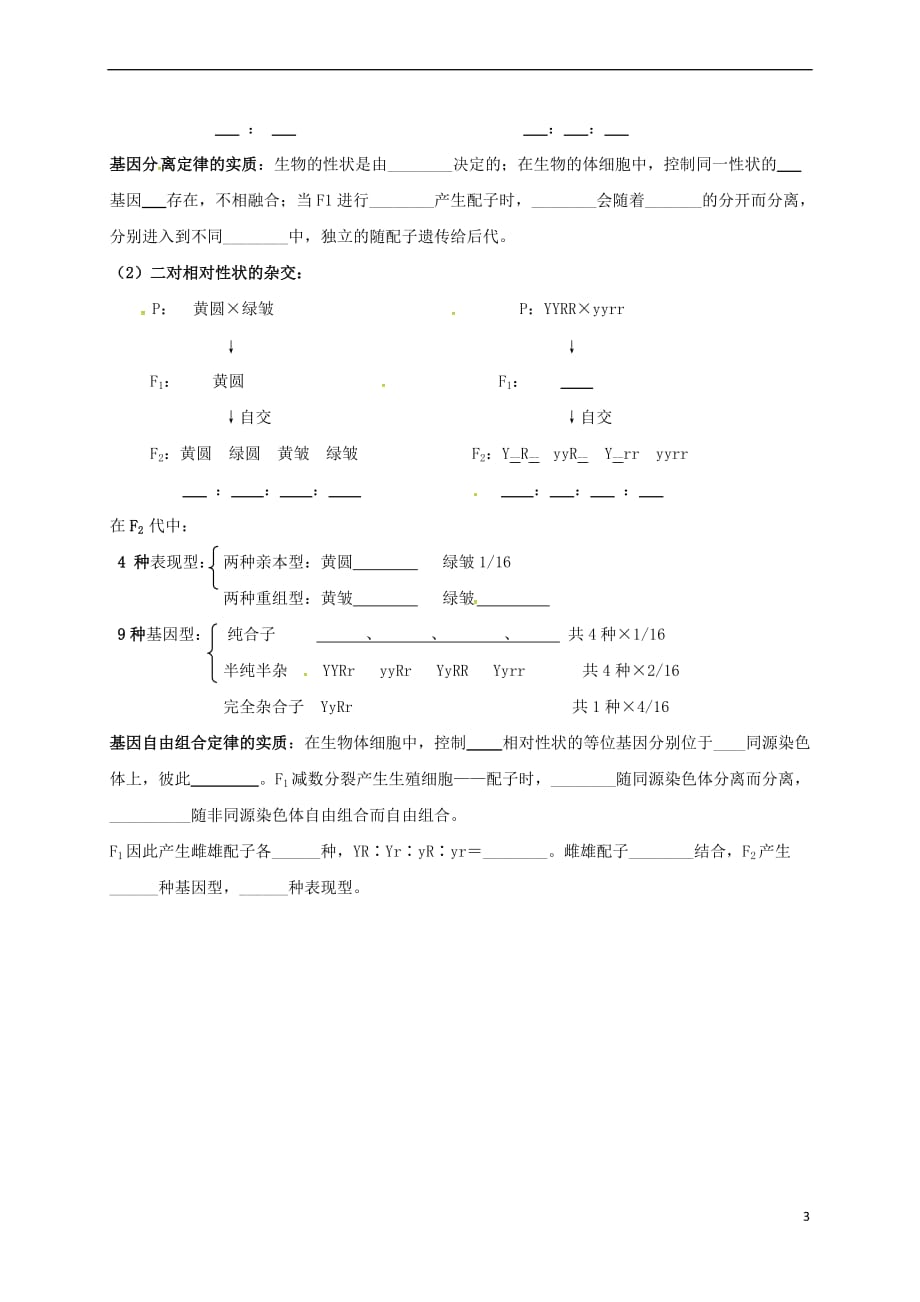 江苏省徐州市高考生物总复习 基础知识查漏补缺(四)_第3页