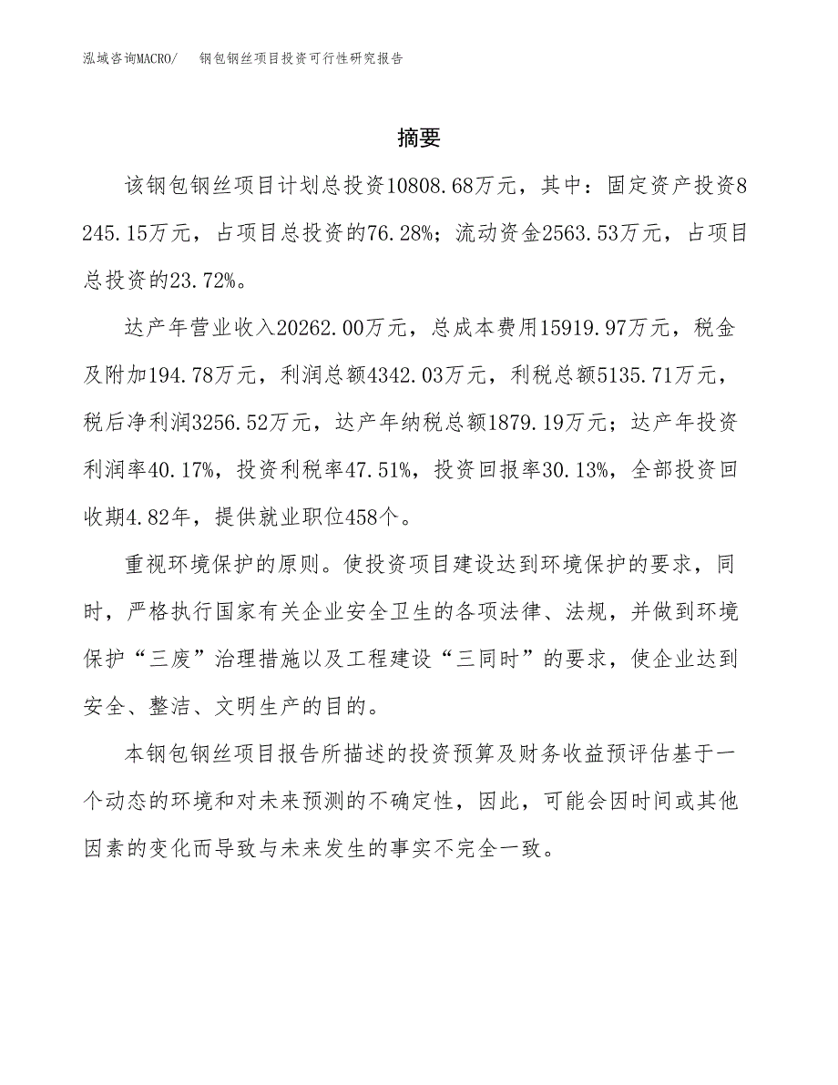 钢包钢丝项目投资可行性研究报告.docx_第2页