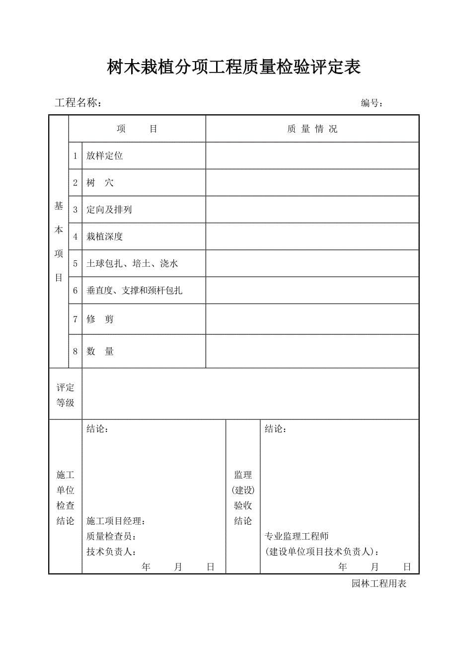 绿化施工通用表格汇编_第5页