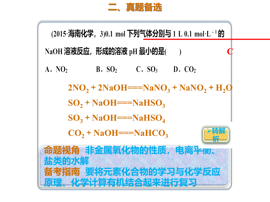 2020年高考化学一轮复习考点《8.2.4 真题演练》_第4页