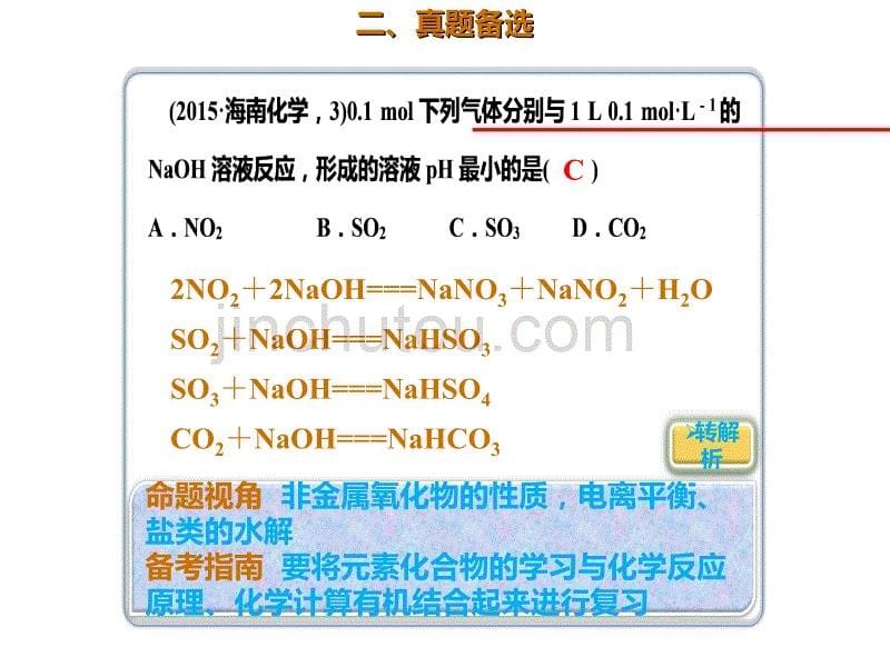 2020年高考化学一轮复习考点《8.2.4 真题演练》_第5页