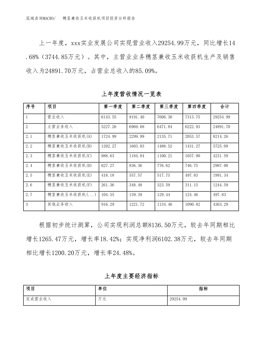 穗茎兼收玉米收获机项目投资分析报告（总投资19000万元）（70亩）_第3页