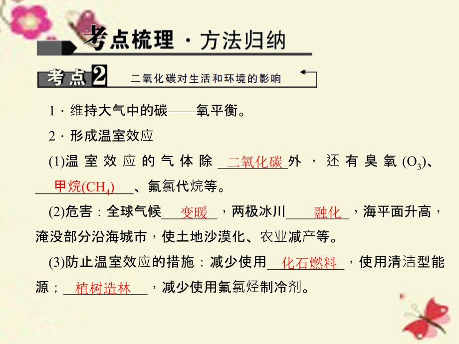 四川省2016中考化学 考点聚焦 第12讲 二氧化碳的性质、用途、制取课件解读_第4页