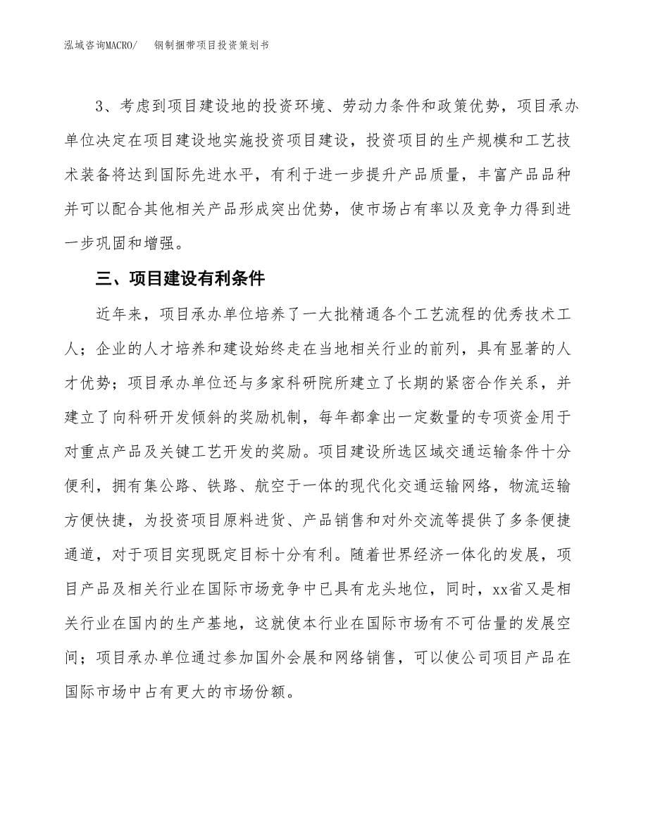 钢制捆带项目投资策划书.docx_第5页