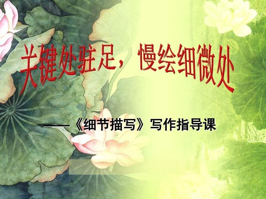 细节描写让文章出彩-ppt讲解_第5页