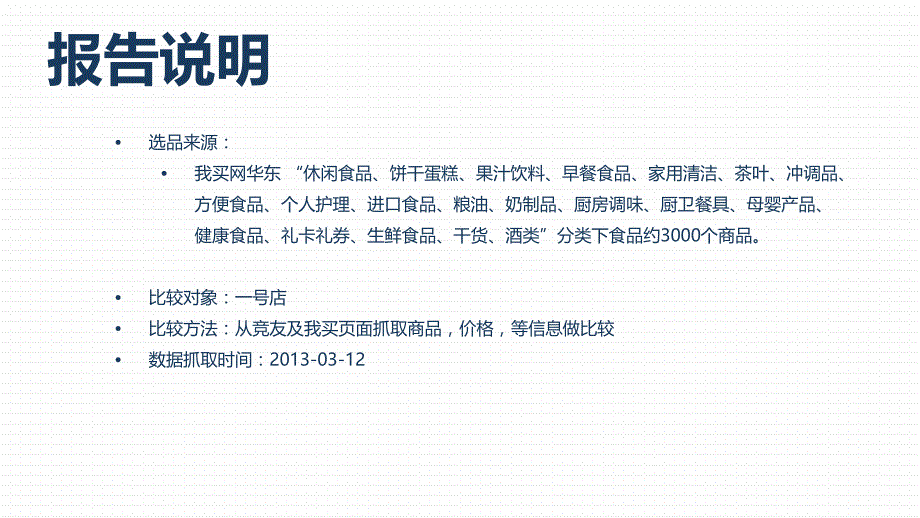 商品价格比较报告-我买网VS一号店._第3页