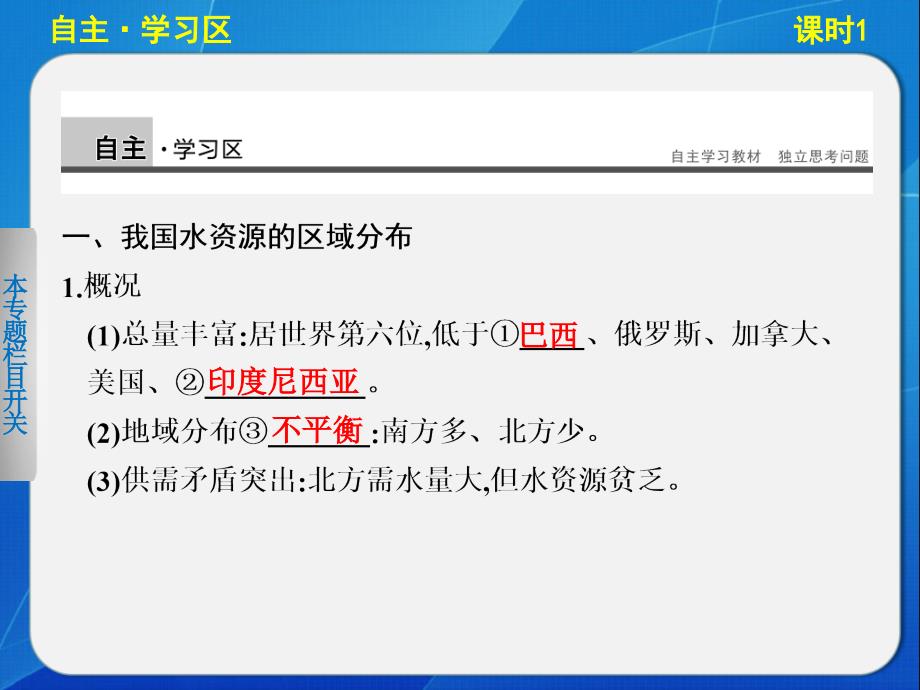 13-2014年高中地理鲁教版必修三331 我国水资源区域分布和南水北调工程 课件(鲁教版必修3)_第2页