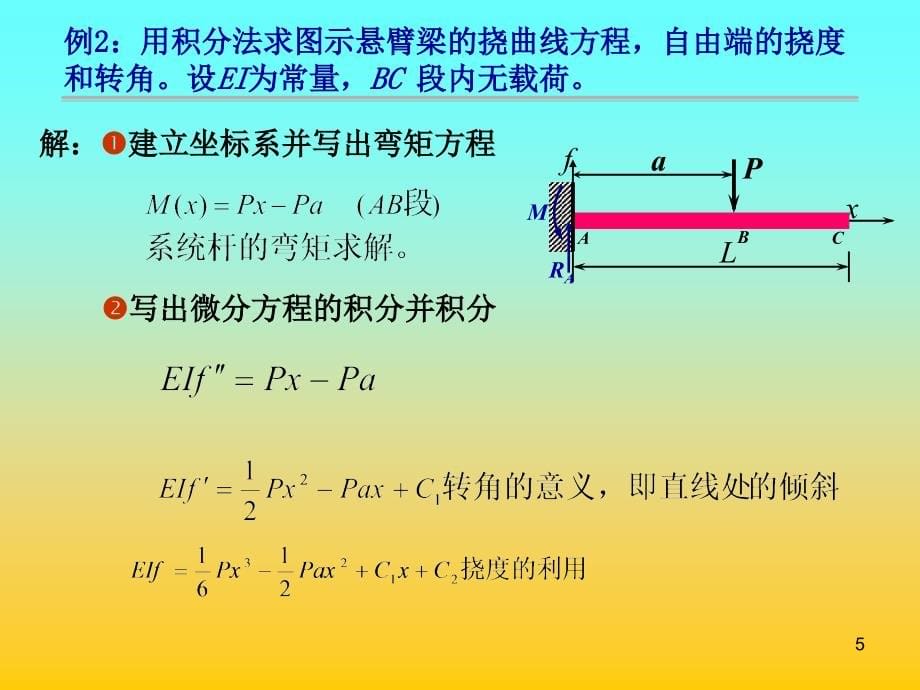 弯曲变形例题解读_第5页