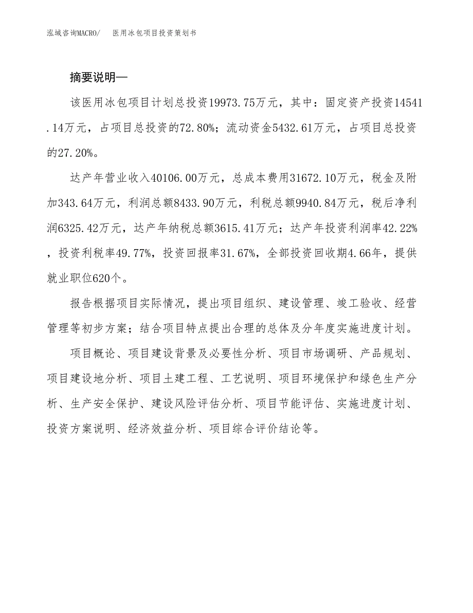 医用冰包项目投资策划书.docx_第2页