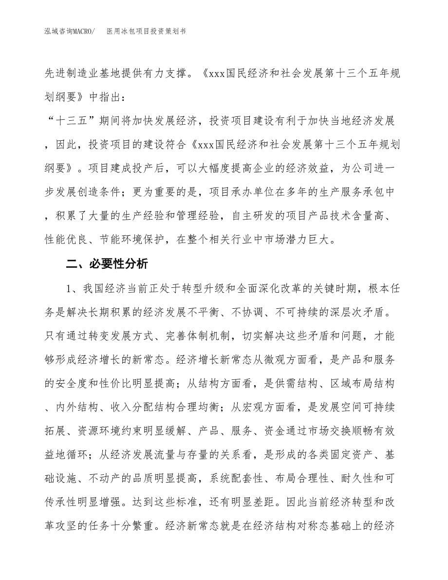 医用冰包项目投资策划书.docx_第5页