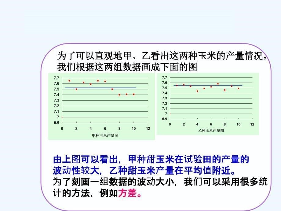 人教版数学初二下册20.1 数据的波动程度_第5页