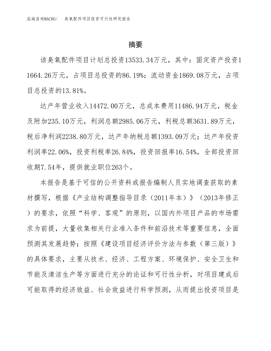 臭氧配件项目投资可行性研究报告.docx_第2页