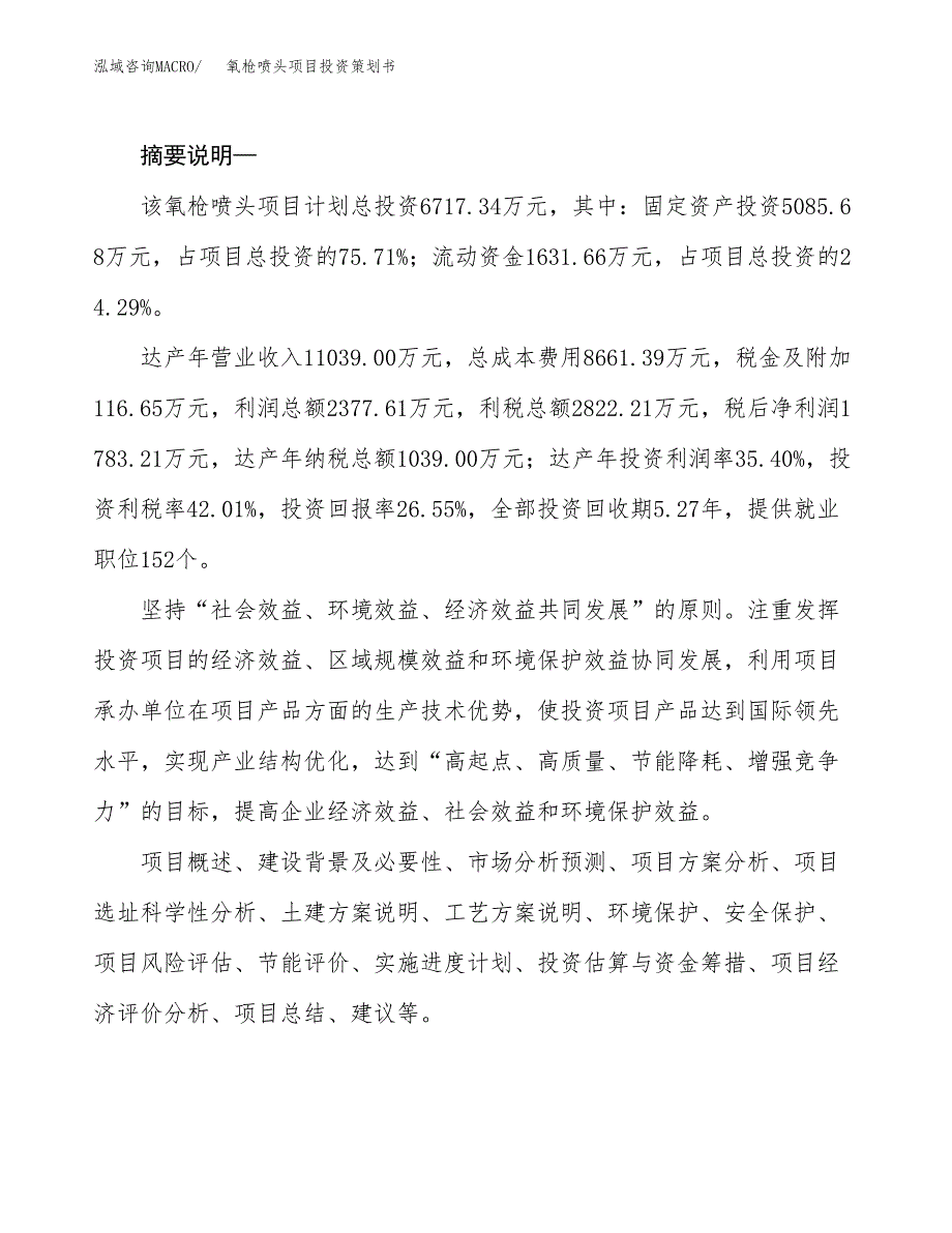 氧枪喷头项目投资策划书.docx_第2页