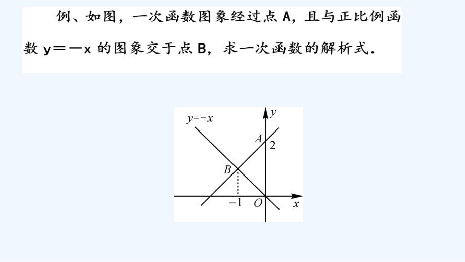 人教版数学初二下册一次函数 求解析式_第2页