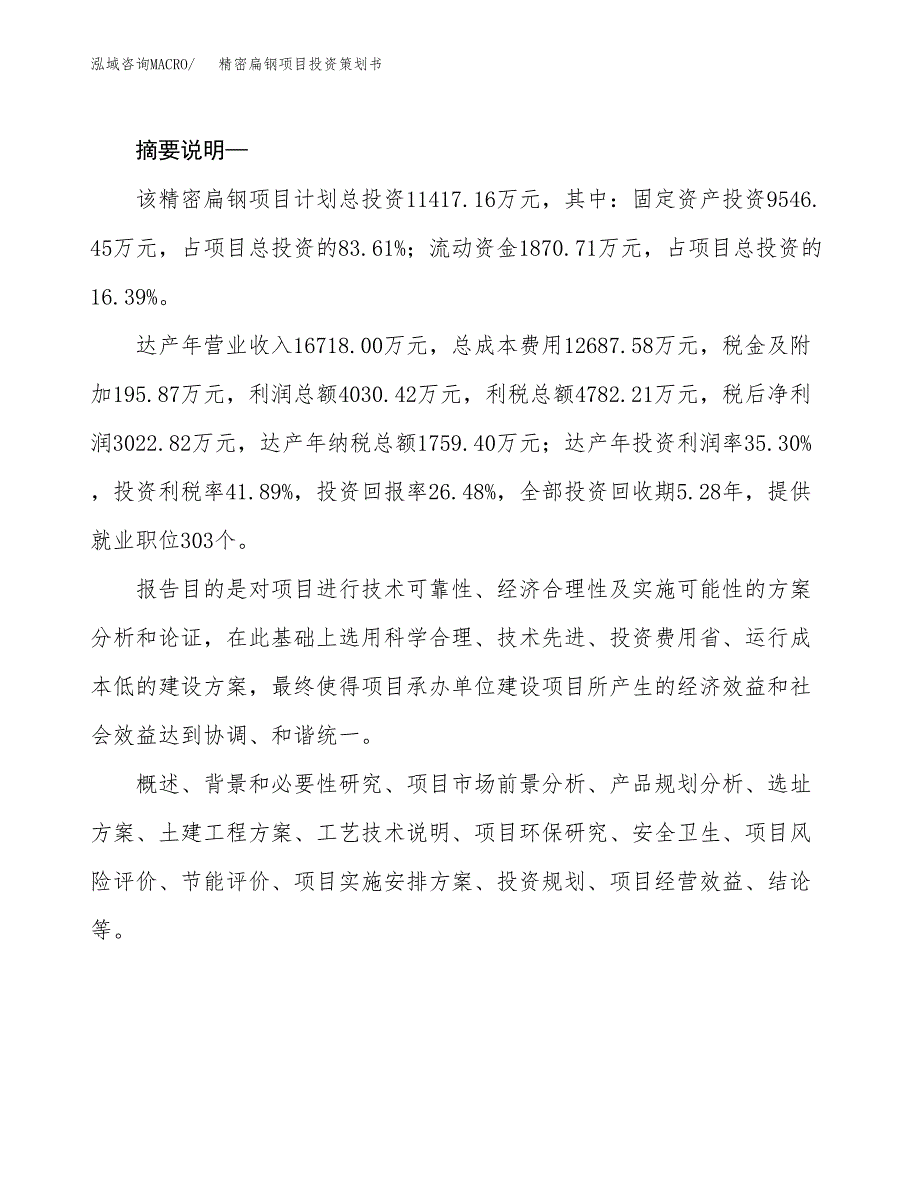 精密扁钢项目投资策划书.docx_第2页