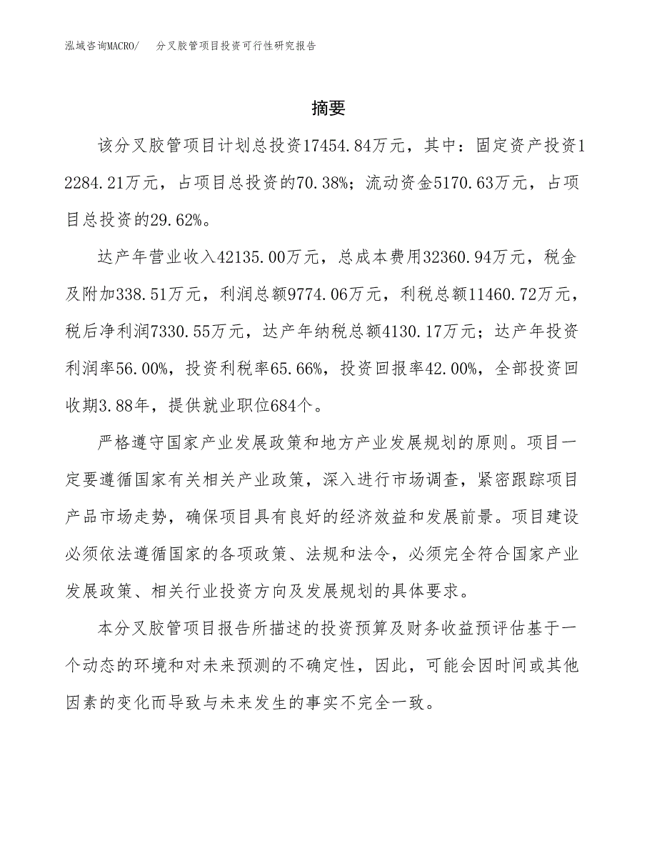 分叉胶管项目投资可行性研究报告.docx_第2页