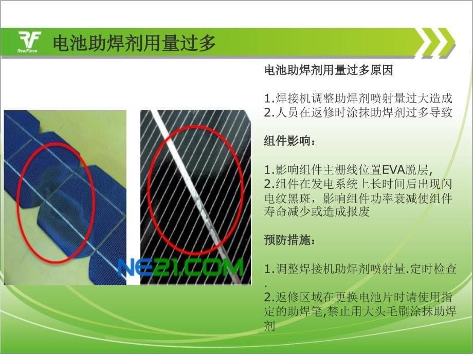 太阳能光伏组件常见质量问题现象及分析剖析_第5页