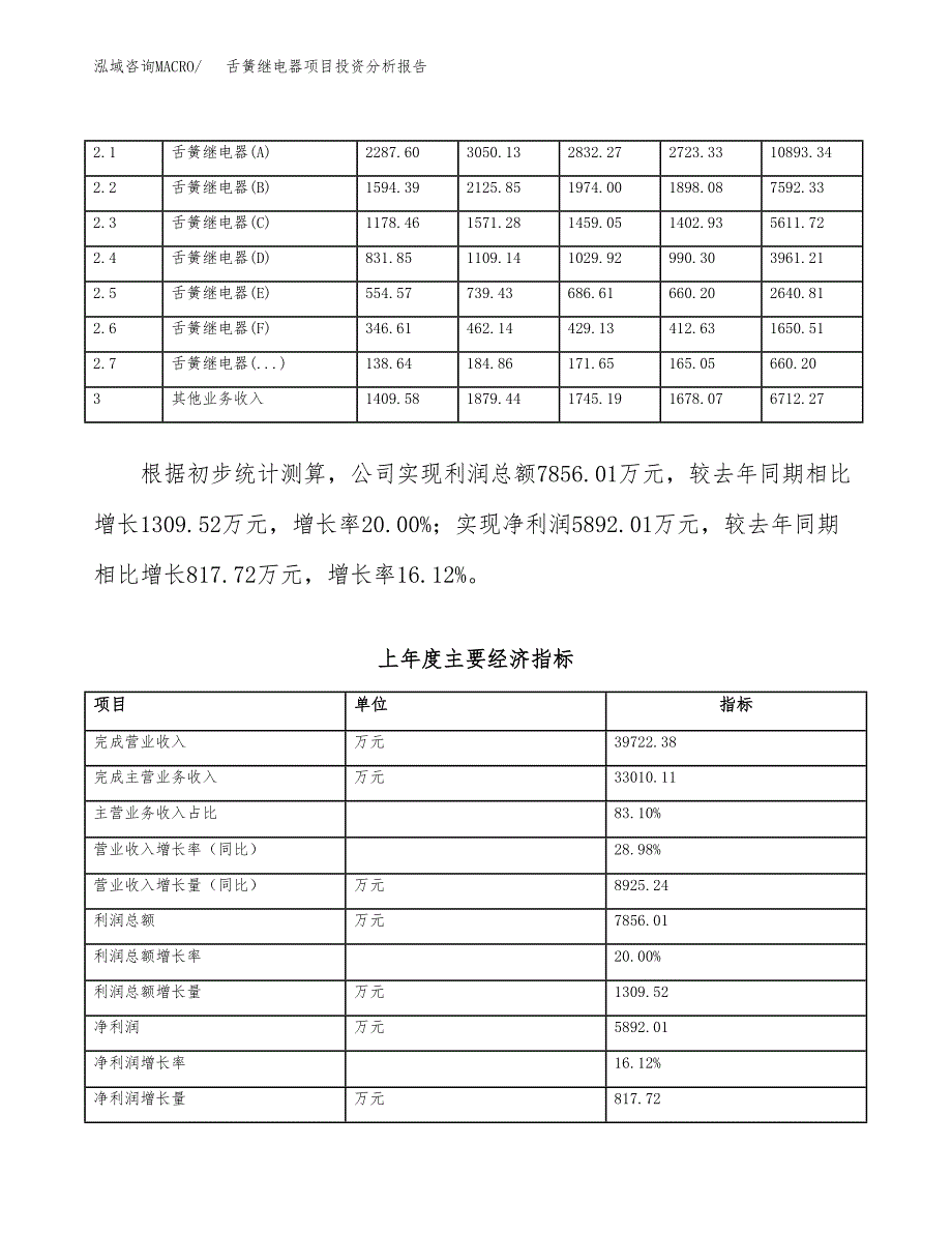 舌簧继电器项目投资分析报告（总投资24000万元）（90亩）_第3页