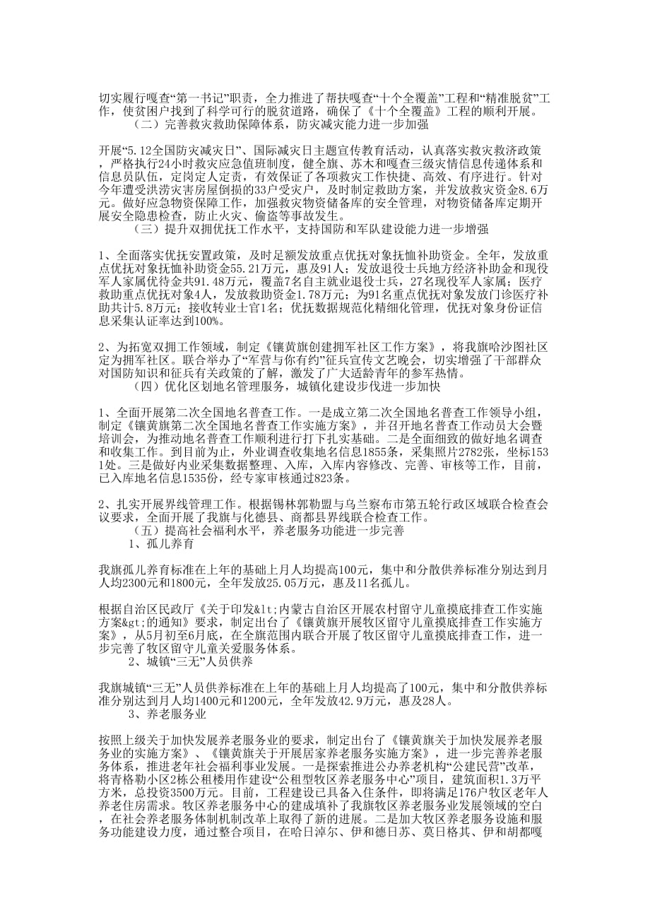 民政局工作 总结.docx_第2页