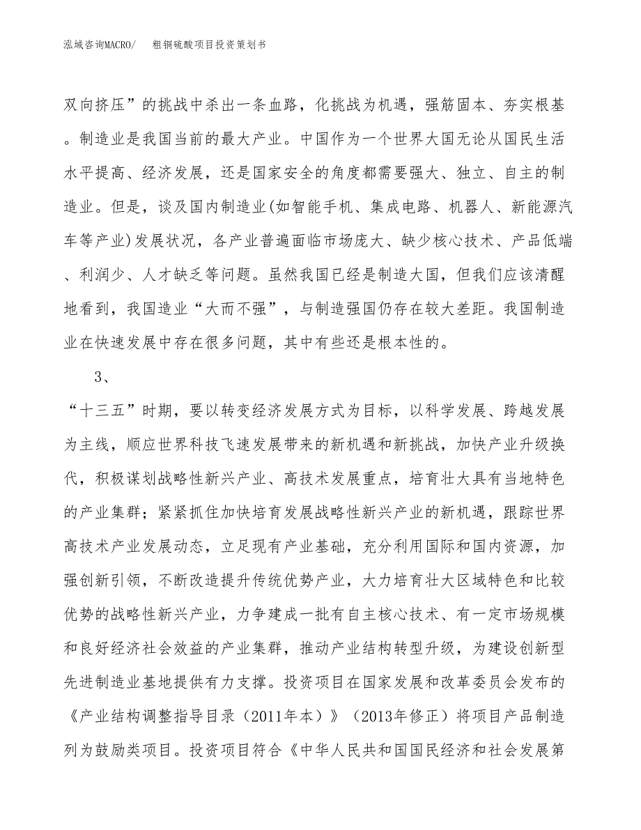 粗铜硫酸项目投资策划书.docx_第4页