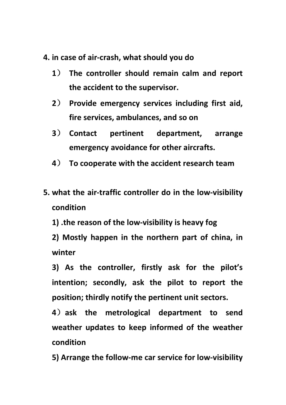 ICAO考试OPI问题整理及答案_第3页