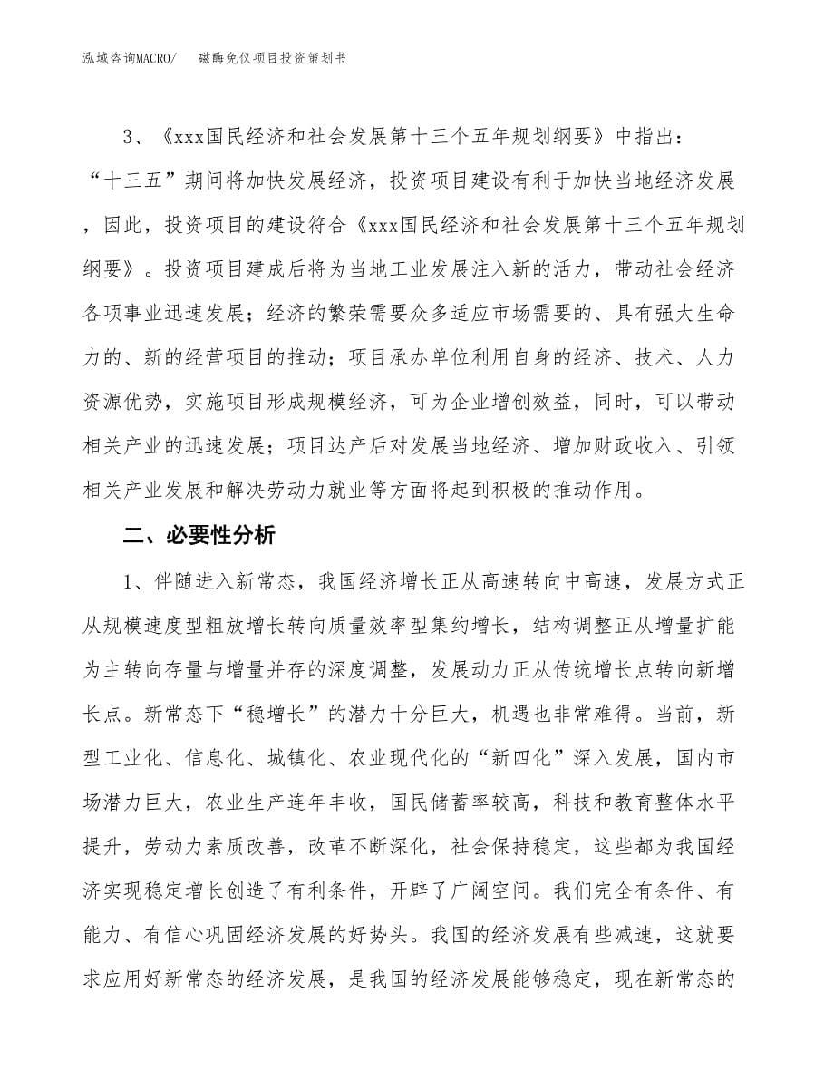 磁酶免仪项目投资策划书.docx_第5页