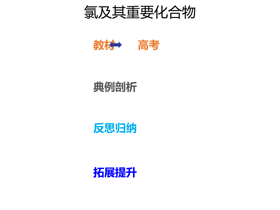 2020年高考化学一轮复习考点《4.2.1 氯及其重要化合物》_第1页