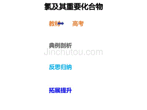 2020年高考化学一轮复习考点《4.2.1 氯及其重要化合物》