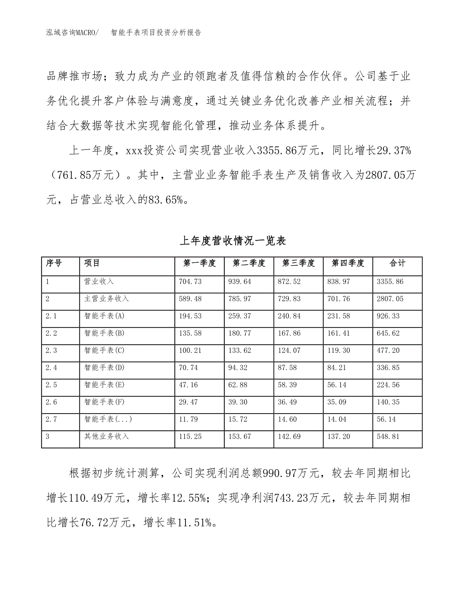 智能手表项目投资分析报告（总投资4000万元）（17亩）_第3页