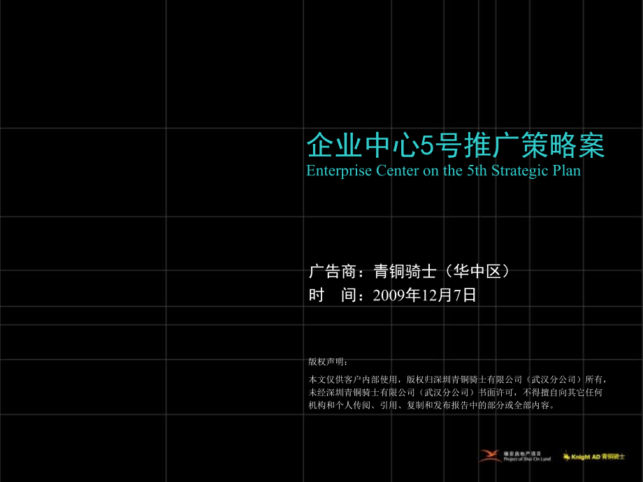 青铜骑士武汉企业中心5号推广策略案1258428828._第1页