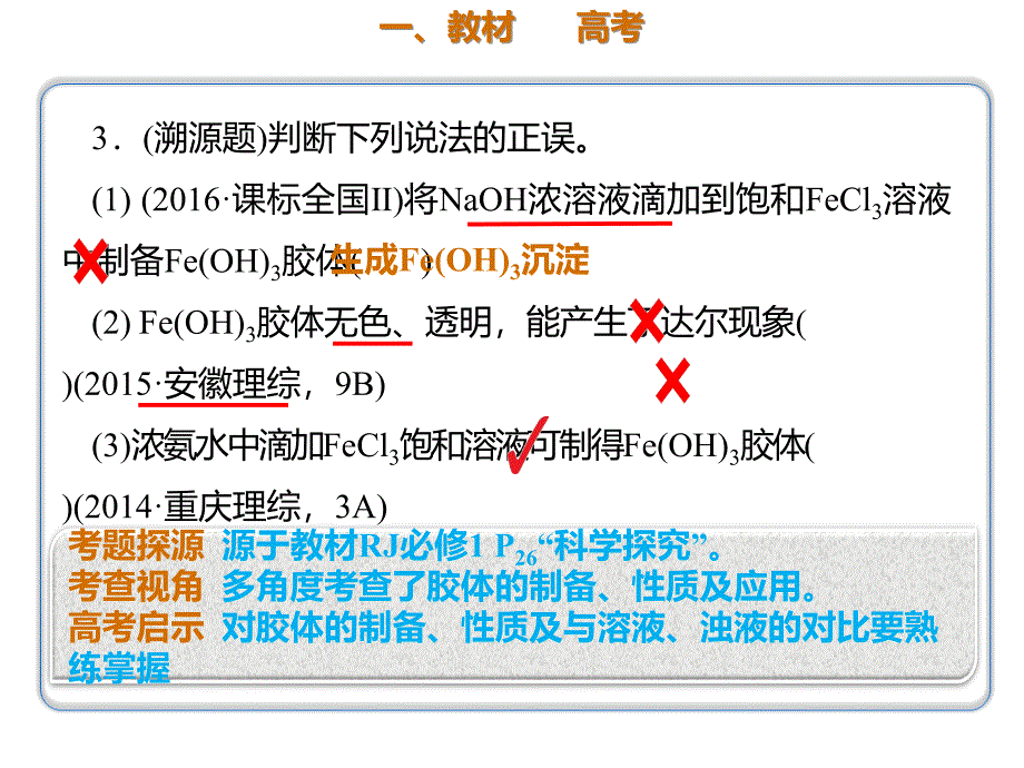 2020年高考化学一轮复习考点《2.1.3 分散系胶体》_第2页