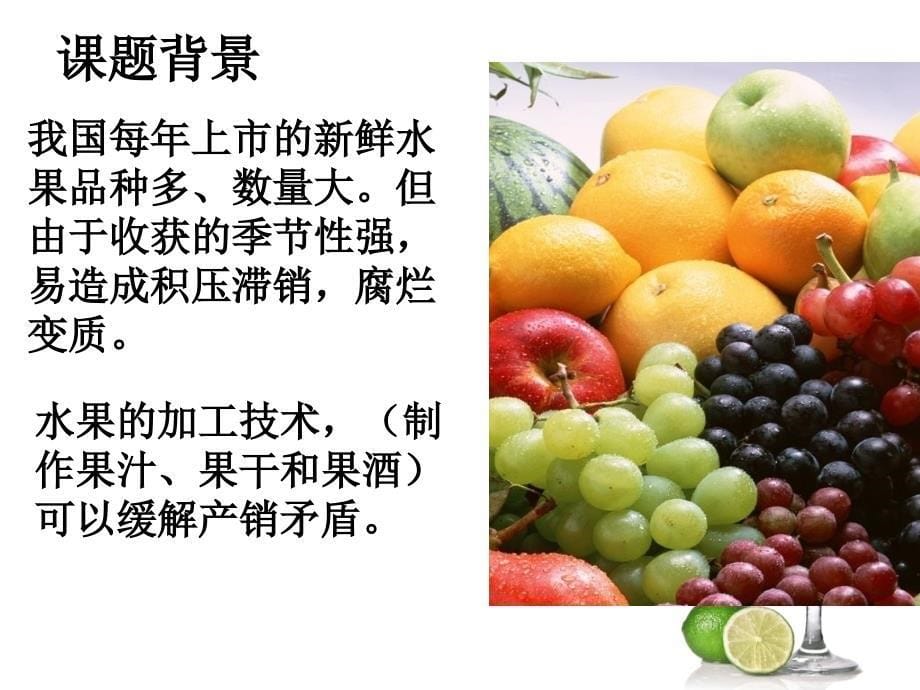 专题4 课题1 果胶酶在果汁生产中的应用解读_第5页