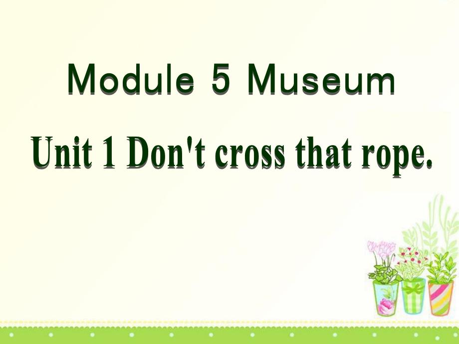 《Don't-cross-that-rope》Museums-PPT课件_第1页