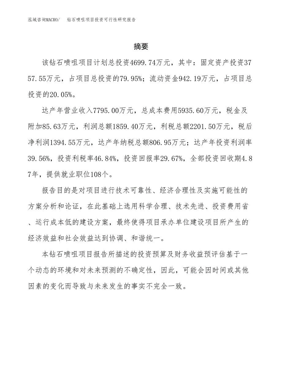 钻石喷咀项目投资可行性研究报告.docx_第2页