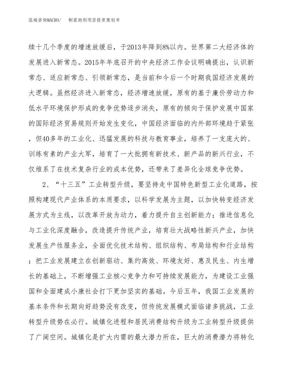 制浆助剂项目投资策划书.docx_第5页