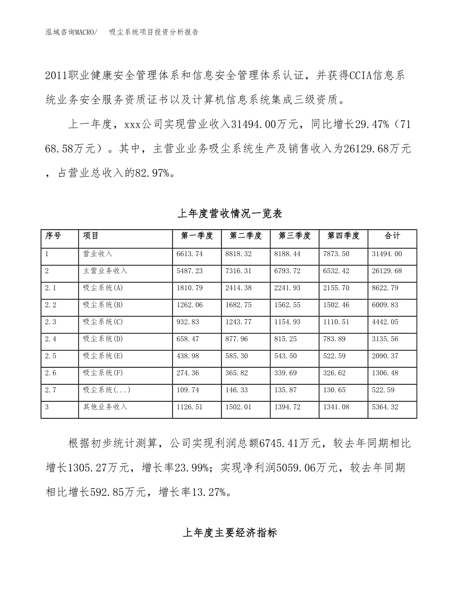 吸尘系统项目投资分析报告（总投资18000万元）（82亩）_第3页