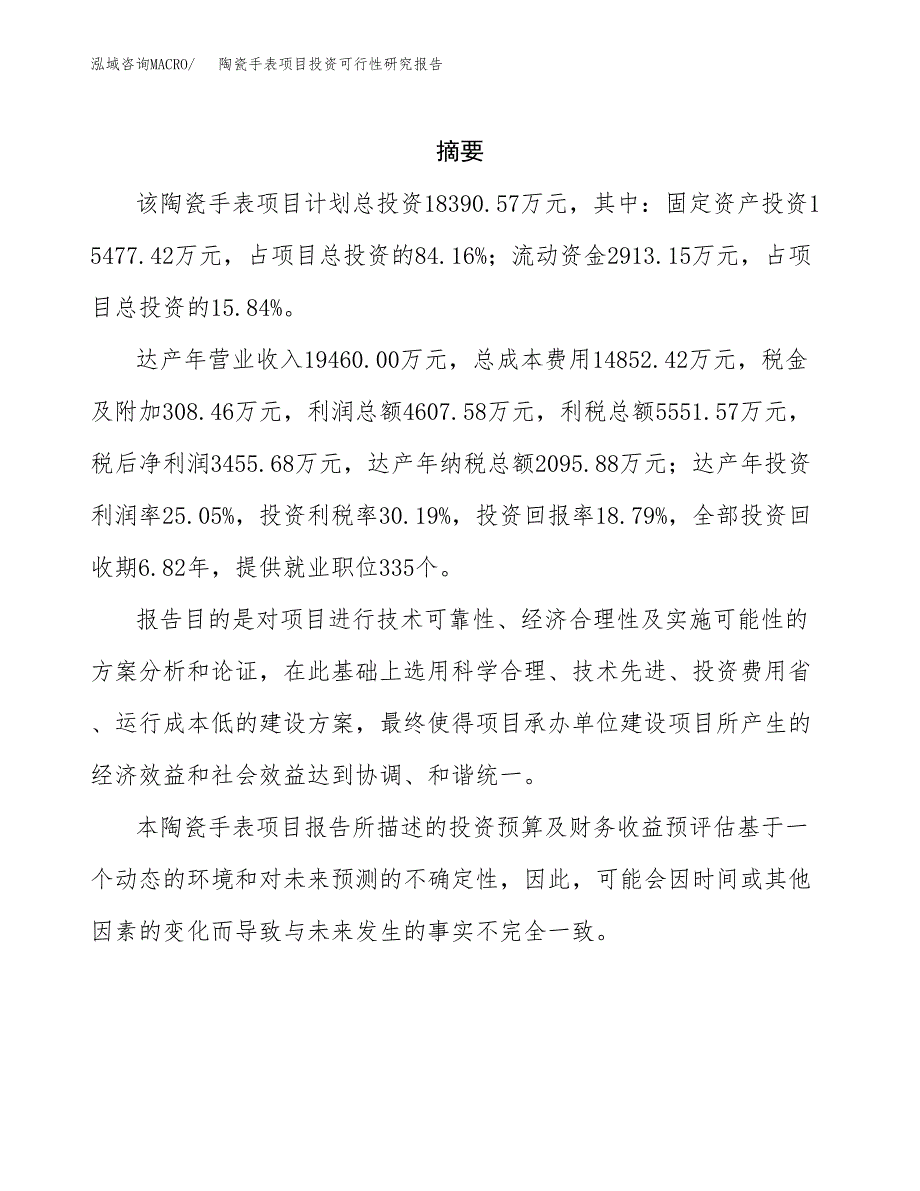 陶瓷手表项目投资可行性研究报告.docx_第2页