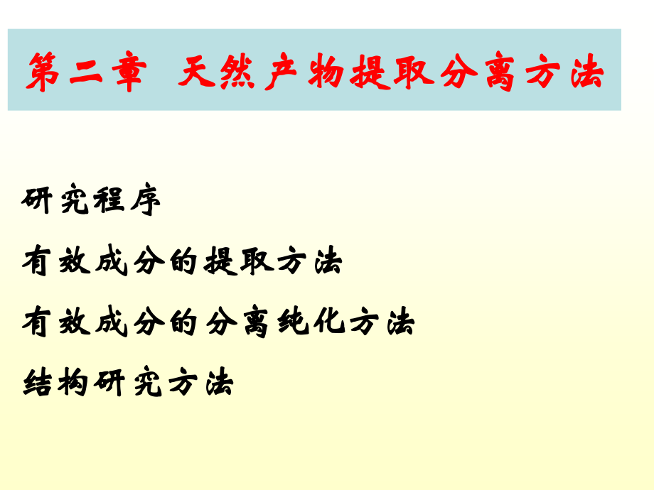 天然产物的提取分离解读_第1页